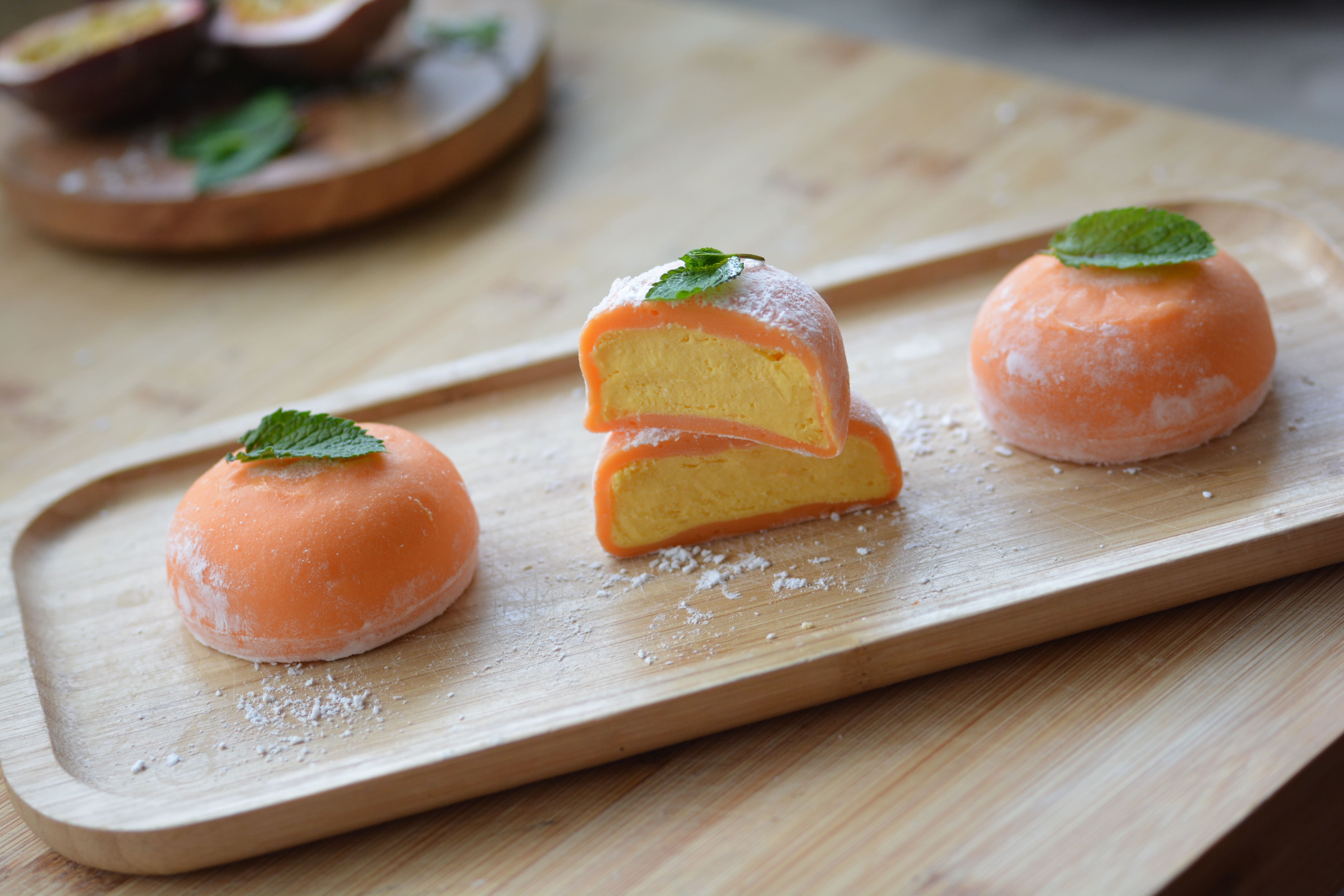 Mochi helado de maracuya (1 und)
